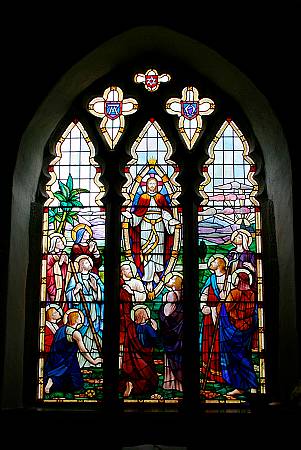 St Dennis - Detail of Stained Glass